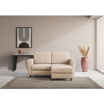 Yasel 2 seater sofa with pouf by Ityhome