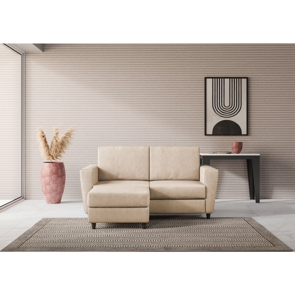 Yasel 2 seater sofa with pouf by Ityhome