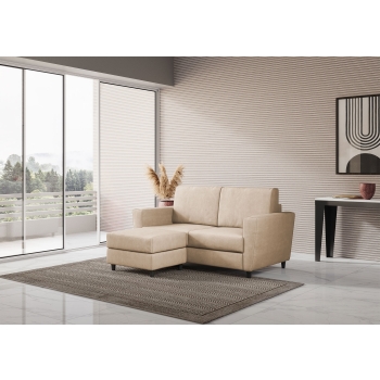 Yasel 2 seater sofa with pouf by Ityhome