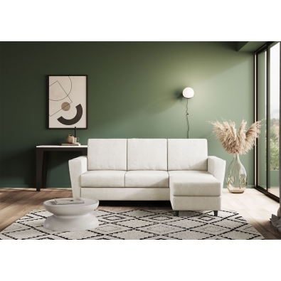Yasel 3 seater sofa with pouf by Ityhome