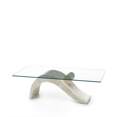 Dove Coffee Table (120 x 70 x 40 - Transparent) by Stones