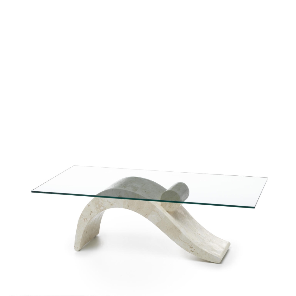Dove Coffee Table (120 x 70 x 40 - Transparent) by Stones