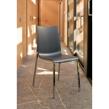 Eva Bontempi chair in polypropylene for outdoor and indoor use or padded 