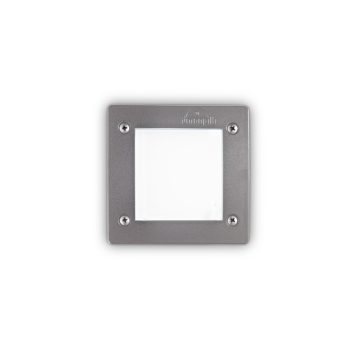 AVENUE FI square gray outdoor recessed spotlight by Ideal Lux