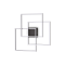 FRAME PL SQUARE BLACK 3000 K ceiling light by Ideal Lux