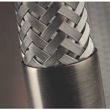 Gessi Mixer with swivel spout and pull-out Mesh 60003 hand shower