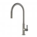 Gessi Mixer with swivel spout and pull-out shower Mesh 60003
