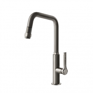 Gessi Faucet Mixer with swivel spout and Officine 60053 pull-out spray