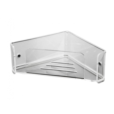 Ghost Angoliera CP900 / CO corner shelf for shower in transparent acrylic