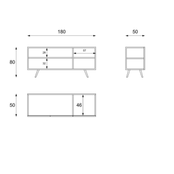 Ginger 3-door sideboard by Stones