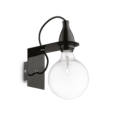 MINIMAL AP1 black wall lamp by Ideal Lux