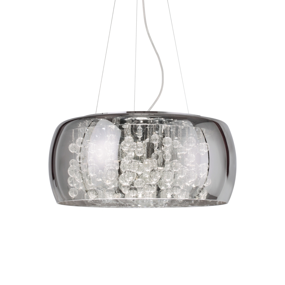 AUDI-80 SP8 fumè pendant lamp by Ideal Lux