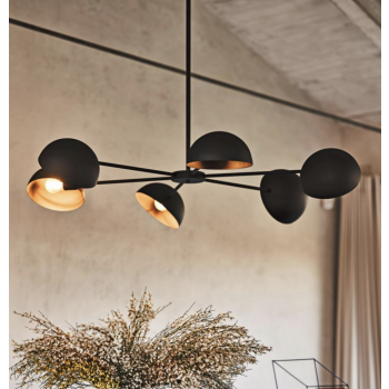 Bolle suspension lamp or floor version with concrete base by Midj