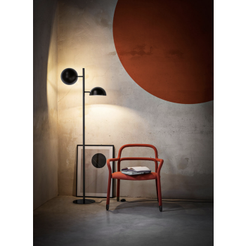 Bolle suspension lamp or floor version with concrete base by Midj