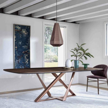 Pandora lamp by Bontempi with lacquered pendant