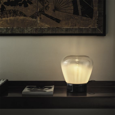 Stone table lamp by Bontempi