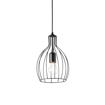 AMPOLLA-2 SP1 BLACK suspension chandelier by Ideal Lux