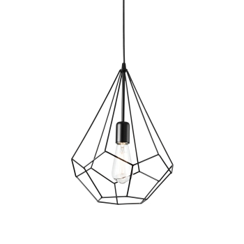 AMPOLLA-3 SP1 BLACK suspension chandelier by Ideal Lux