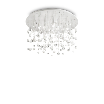 NEVE PL12 white ceiling chandelier by Ideal Lux