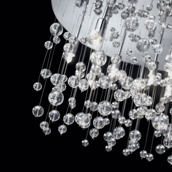 NEVE PL5 chrome ceiling chandelier by Ideal Lux