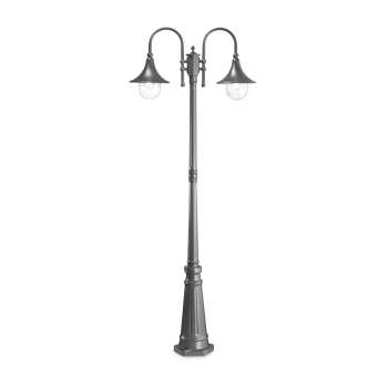 Cima PT2 anthracite street lamp by Ideal Lux