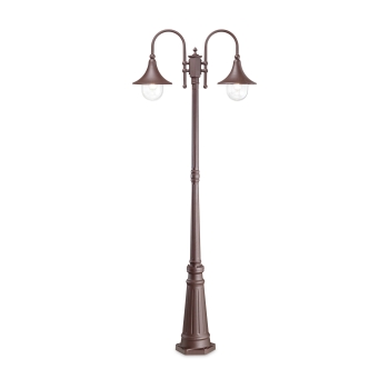 Cima PT2 coffee street lamp by Ideal Lux