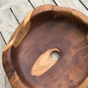 Cipì Bantul Basin CP950 / B sink in hand-crafted Teak