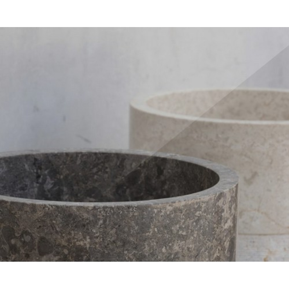 Cipì Stand Up Sink in decorated natural marble