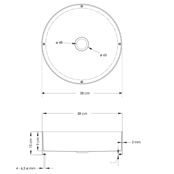 Foyer Round Basin CP950FOR Stainless Steel Sink