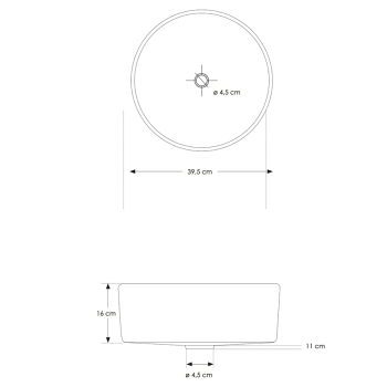 Gala Basin CP950GA sink by Cipì in blown glass and resin decorations
