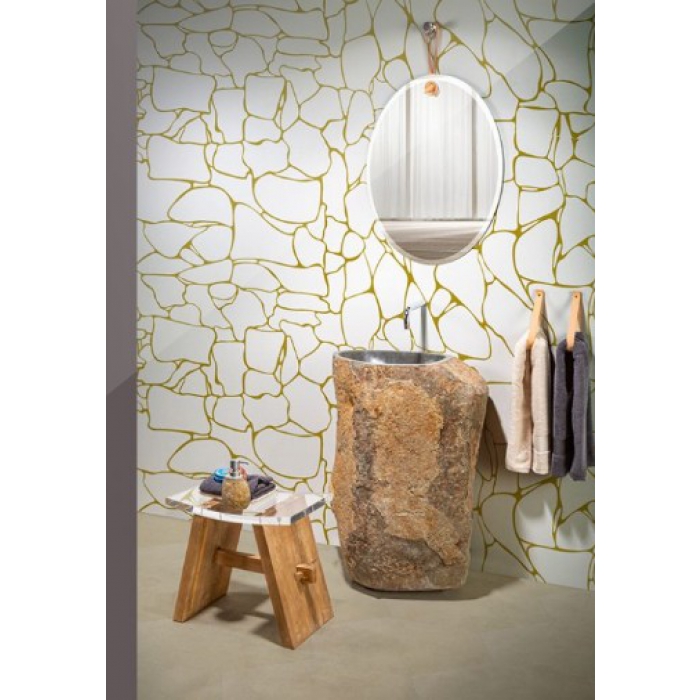 Cipì Joyapedestal sink in river stone