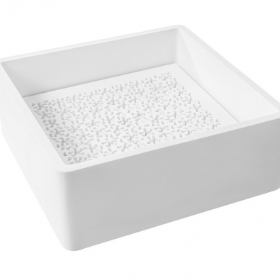 Cipì Tray sink in solid Surface square or round white