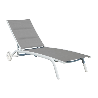 Greenwood 5 Position Cot with Wheels Grey