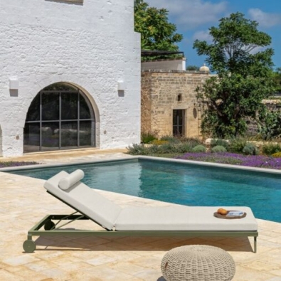 Cleo Soft Alu sunbed by Talenti