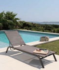 Outdoor sunbed from the Step line by Talenti