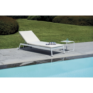 Porto Cervo Anthracite Sun Lounger by Greenwood