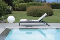 Porto Cervo Anthracite Sun Lounger by Greenwood