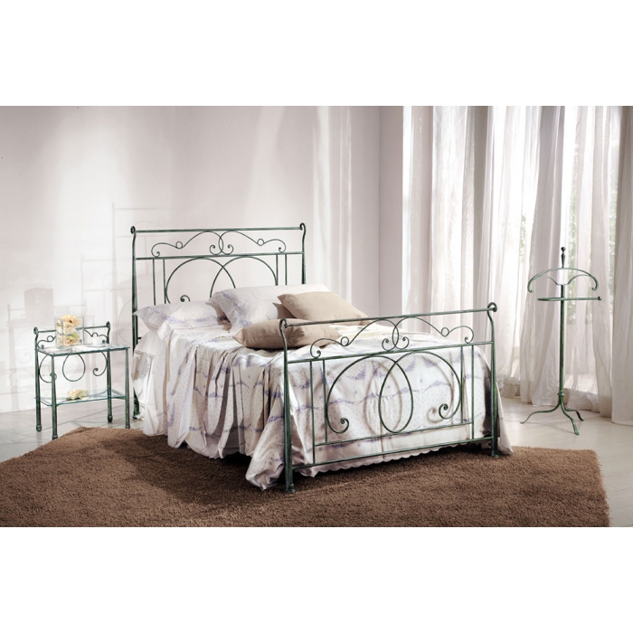 Amber double bed in wrought iron handcrafted