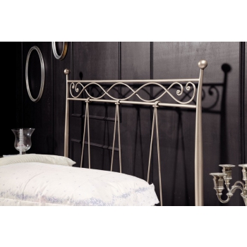 Queen-size bed Elizabeth in wrought iron handcrafted