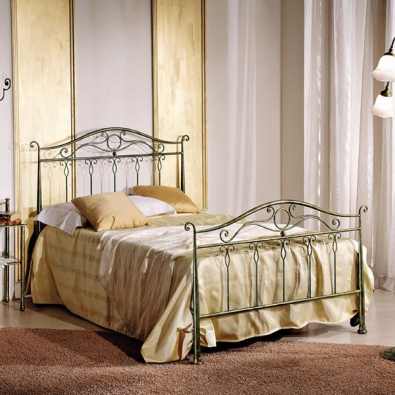 Ivy single bed in wrought iron handcrafted