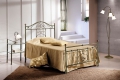 Minerva single bed in wrought iron handcrafted