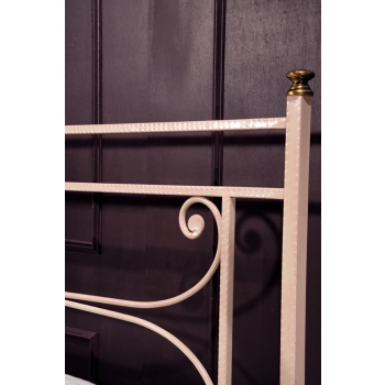 Square and half sun bed in wrought iron handcrafted