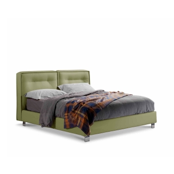 Abby bed by Lettissimi in fabric or eco-leather