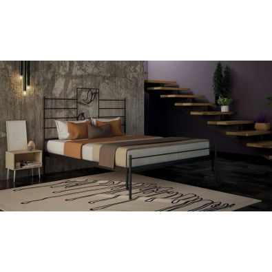 Capodimonte double bed in wrought iron by Pama Letti