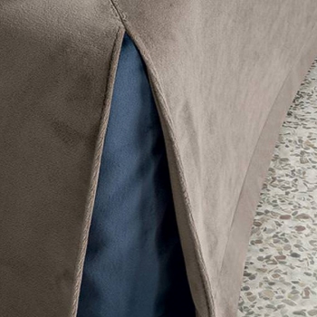 Carter double bed in fabric or eco-leather, completely removable