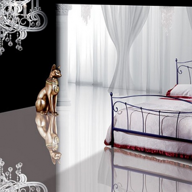 Cleopatra bed for one and a half by Pama Letti