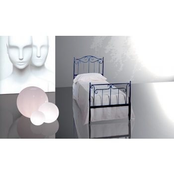 Cleopatra Single Wrought Iron Bed Model by Pama Letti