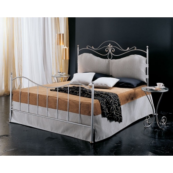 Cleopatra wrought iron bed in a square and a half by Pama Letti