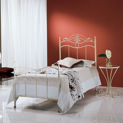 Cleopatra Single Wrought Iron Bed Model by Pama Letti