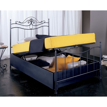 Cleopatra Single Wrought Iron Bed Model by Pama Letti